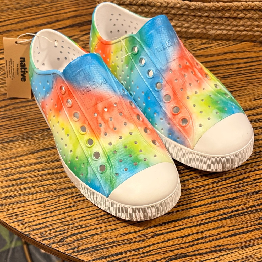 Native Multicolor Slip-On Sneakers